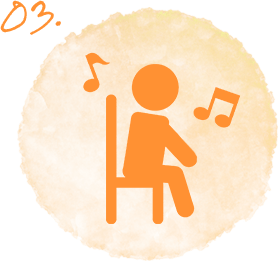 椅子に座ったままでも参加OK