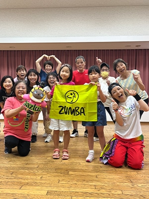 生徒との集合写真